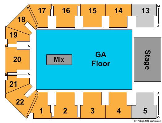 Cambria County War Memorial Arena Seating Chart